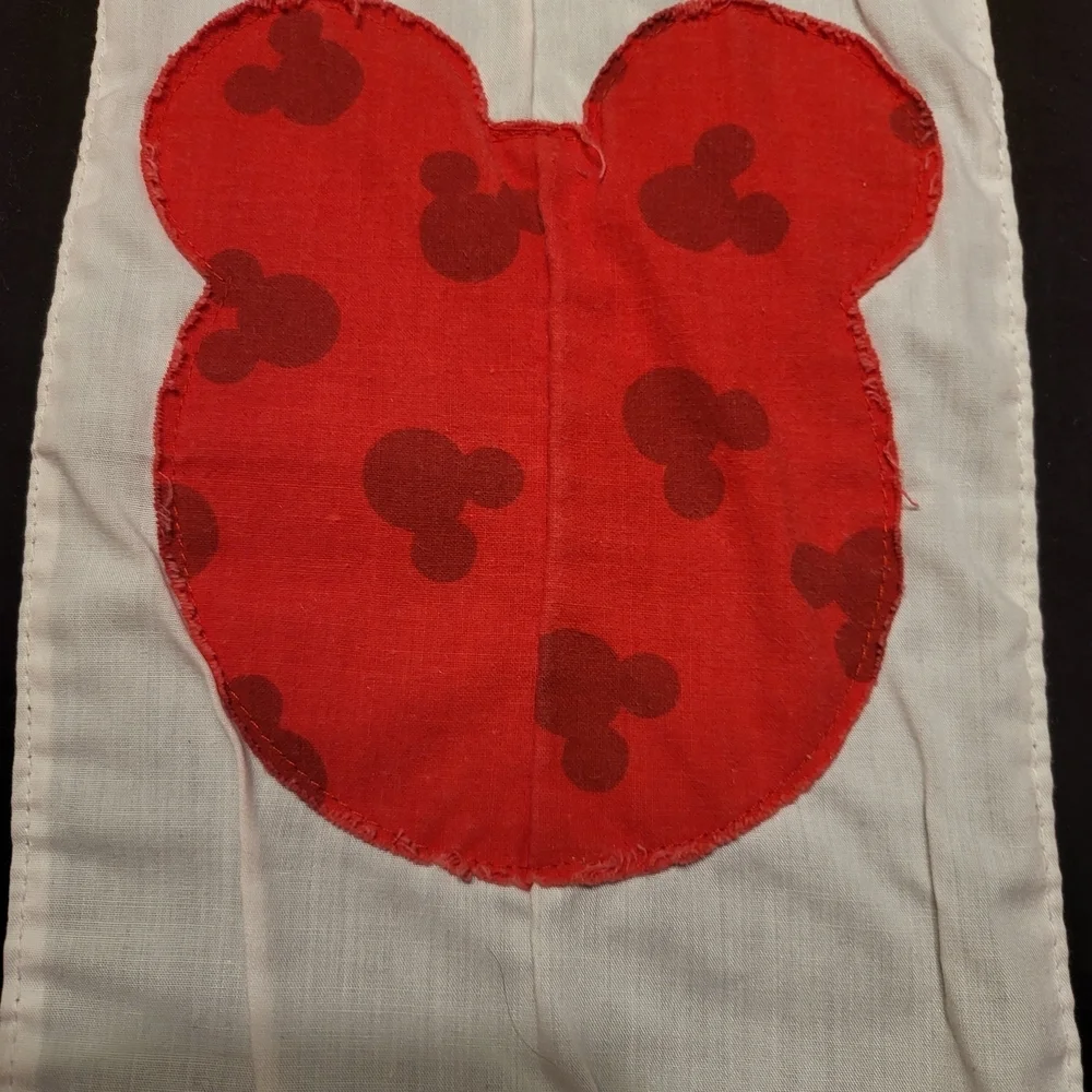 Vintage-Style Mickey Mouse Handmade Appliqué Quilt